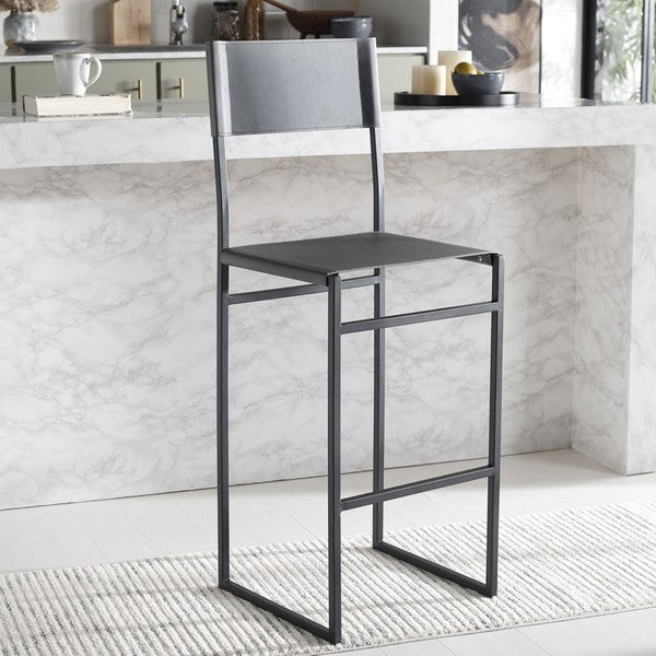 Safavieh Layne Barstool, BST3021 - Grey / Black 