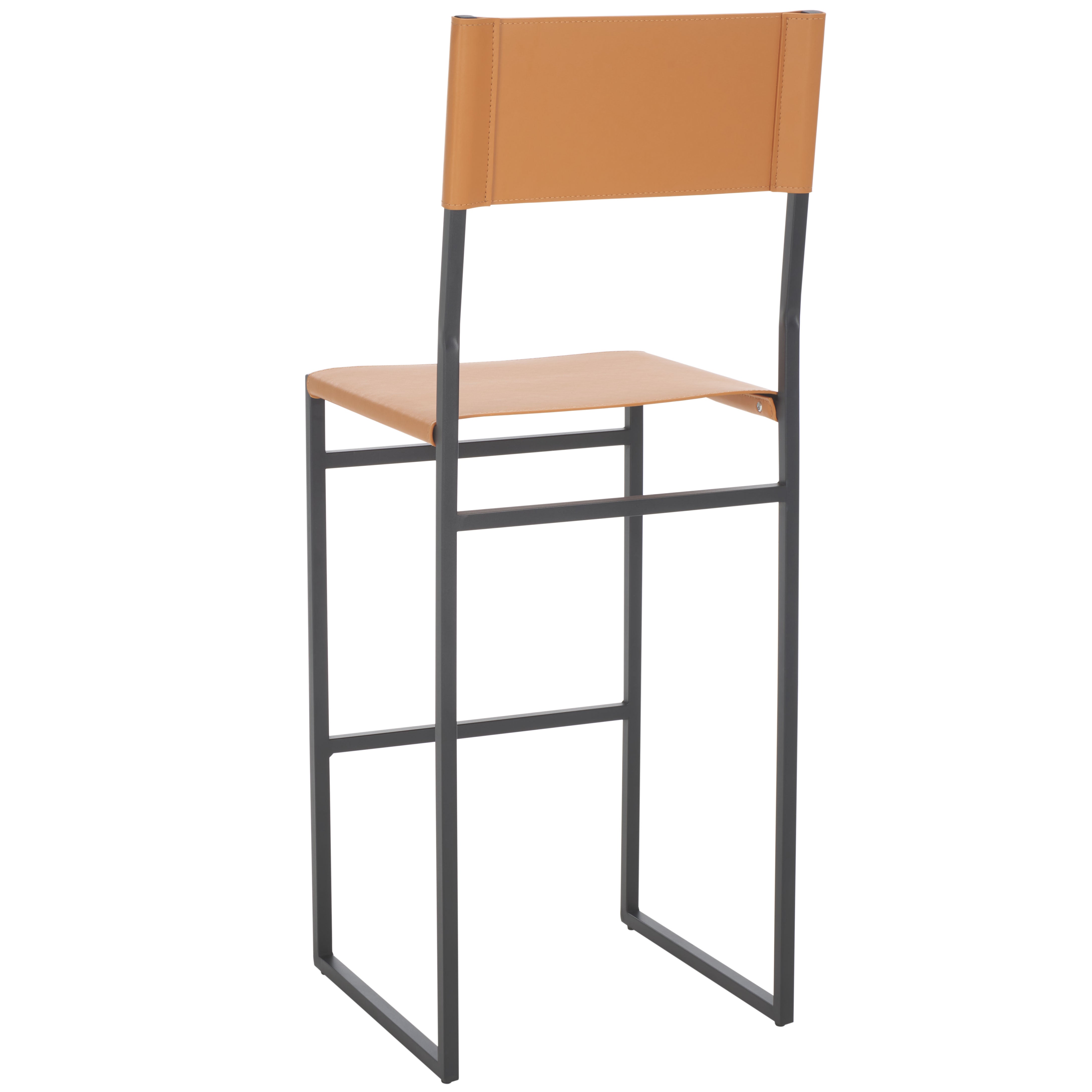 Safavieh Layne Counter Stool, BST3020 - Cognac / Black 