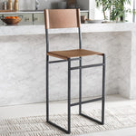 Safavieh Layne Barstool, BST3021 - Cognac / Black 