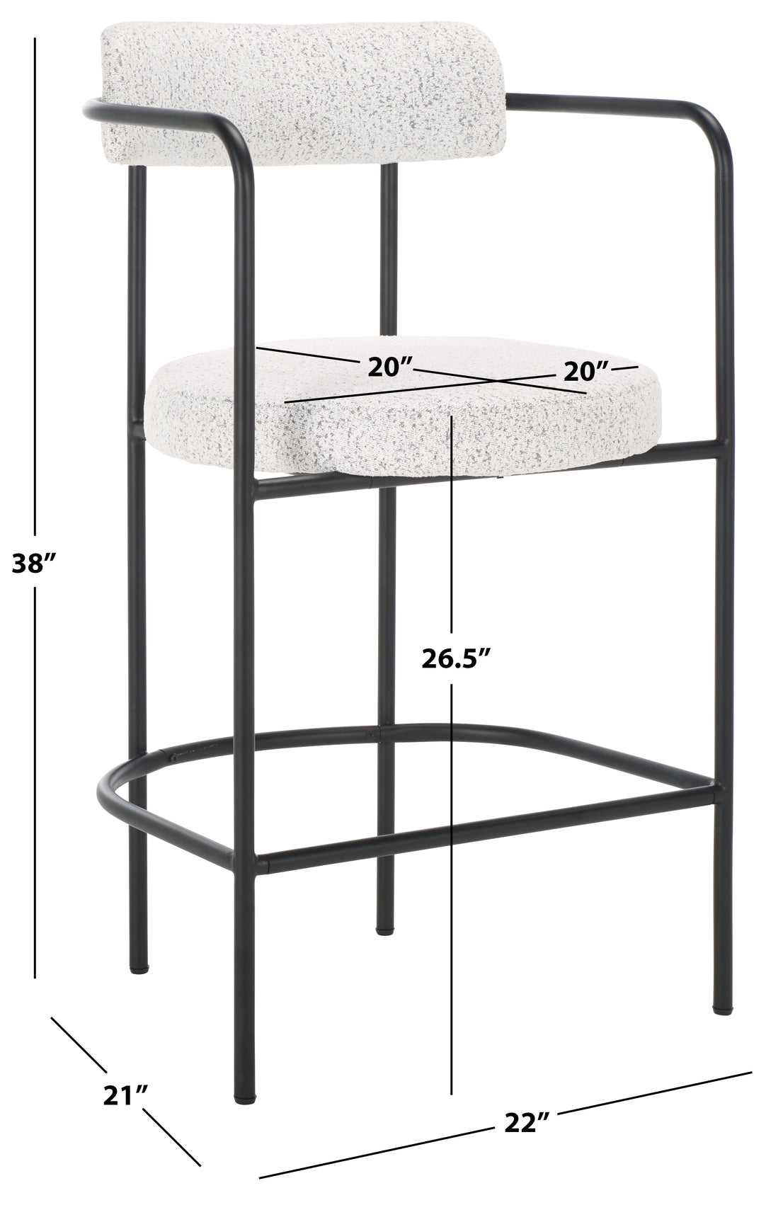 BLACK W/ WHITE / BLACK