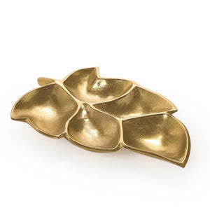 Tozai Home Golden Chestnut Leaf Tray - CAA007