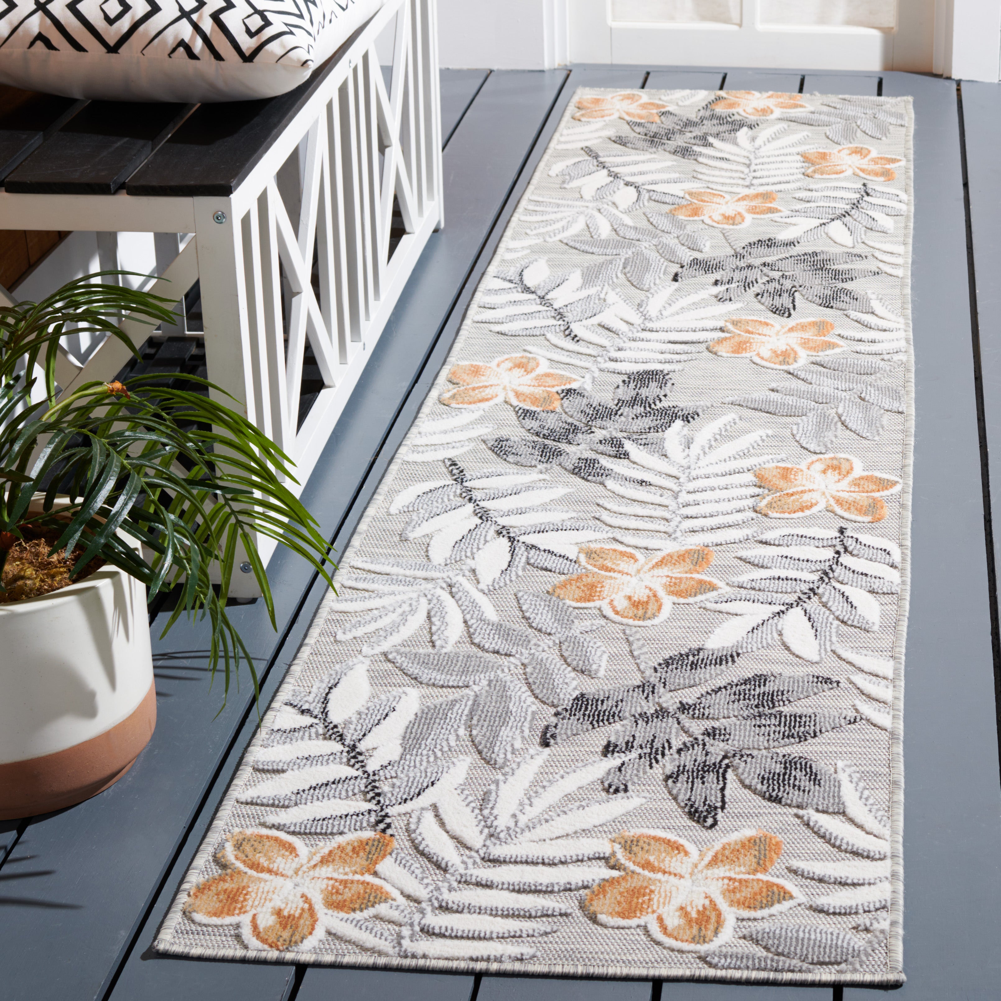 Safavieh Cabana 405 Rug, CBN405 - GREY / IVORY