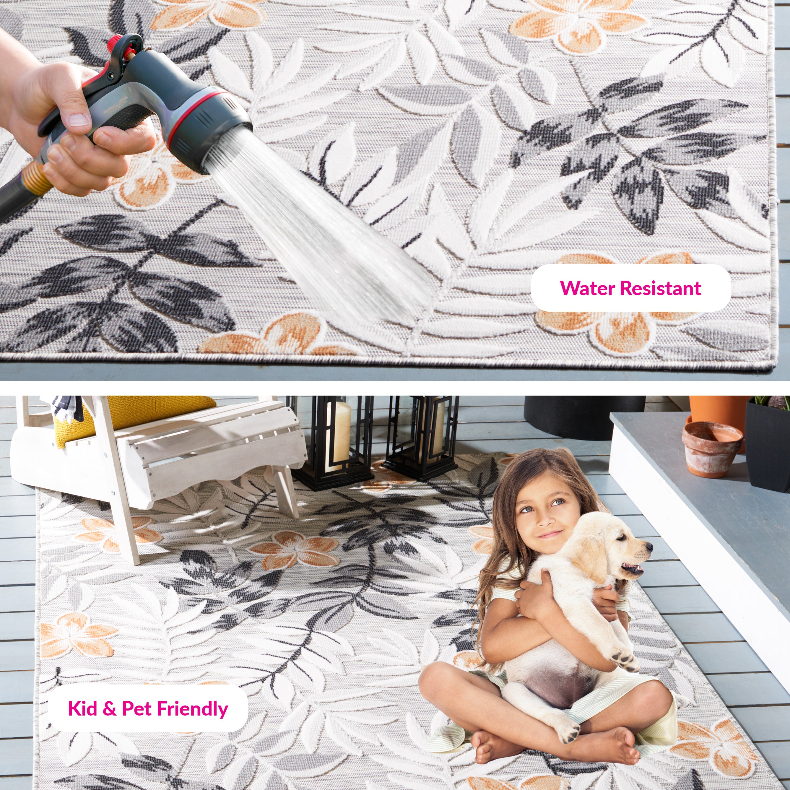 Safavieh Cabana 405 Rug, CBN405 - GREY / IVORY