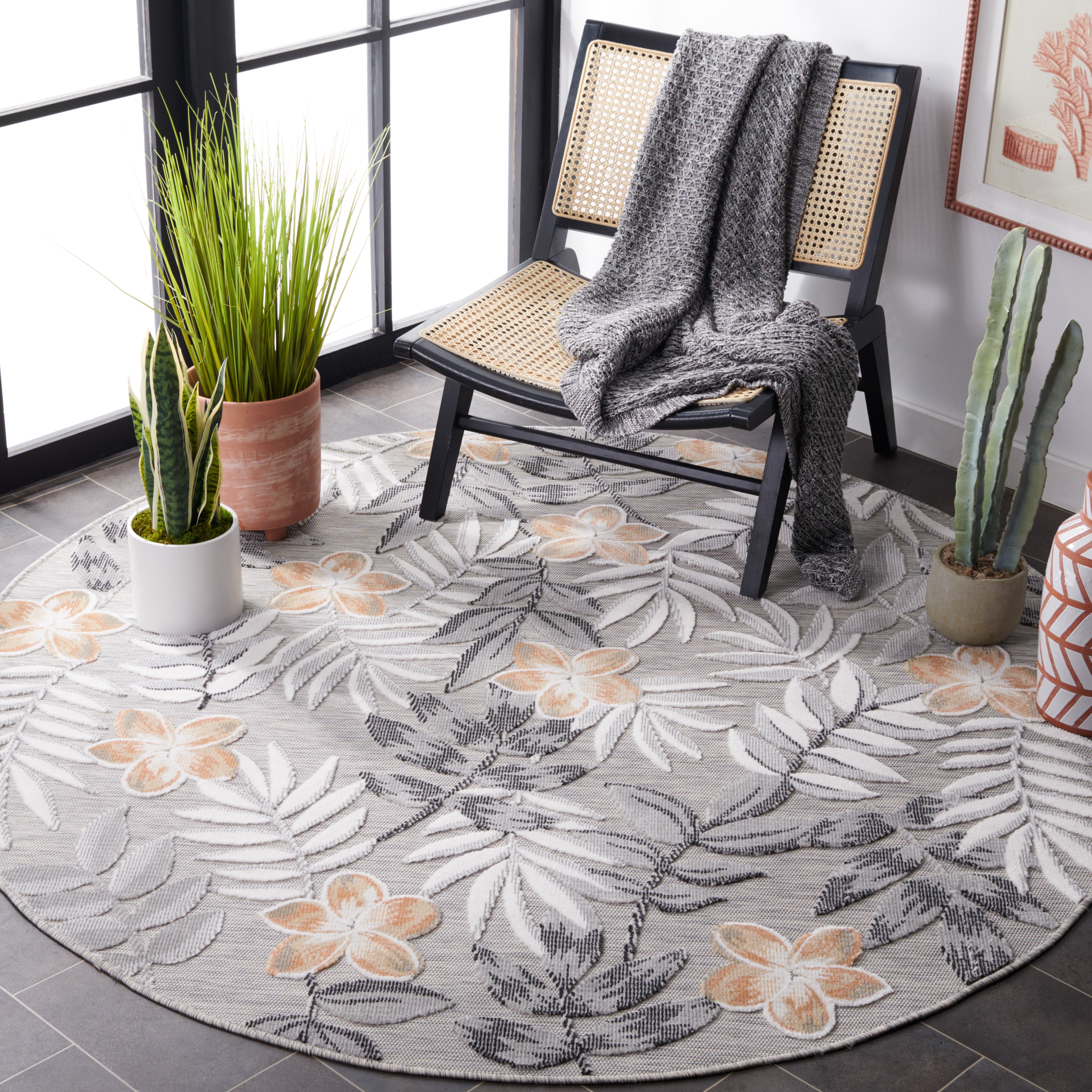 Safavieh Cabana 405 Rug, CBN405 - GREY / IVORY