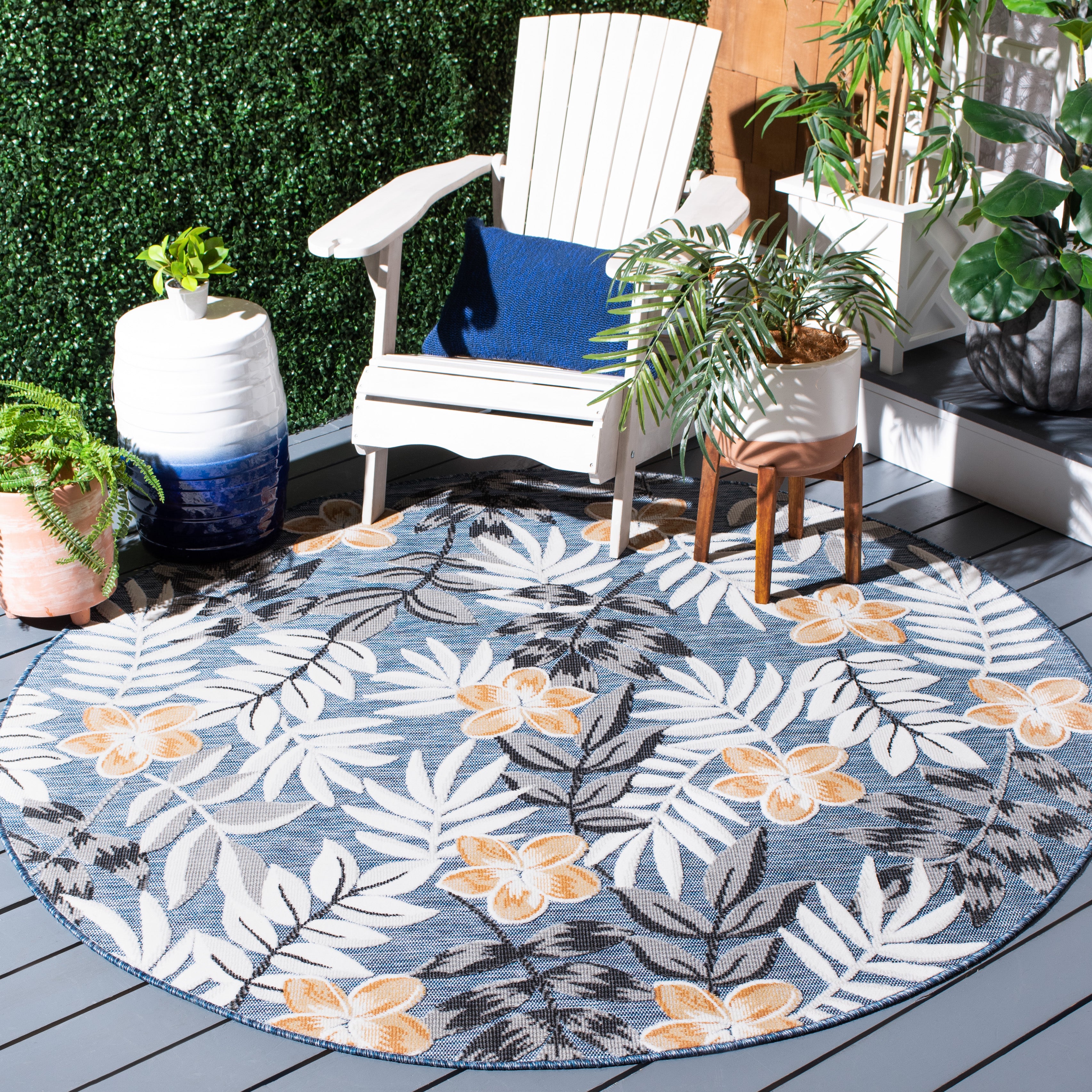 Safavieh Cabana 405 Rug, CBN405 - BLUE / GREY