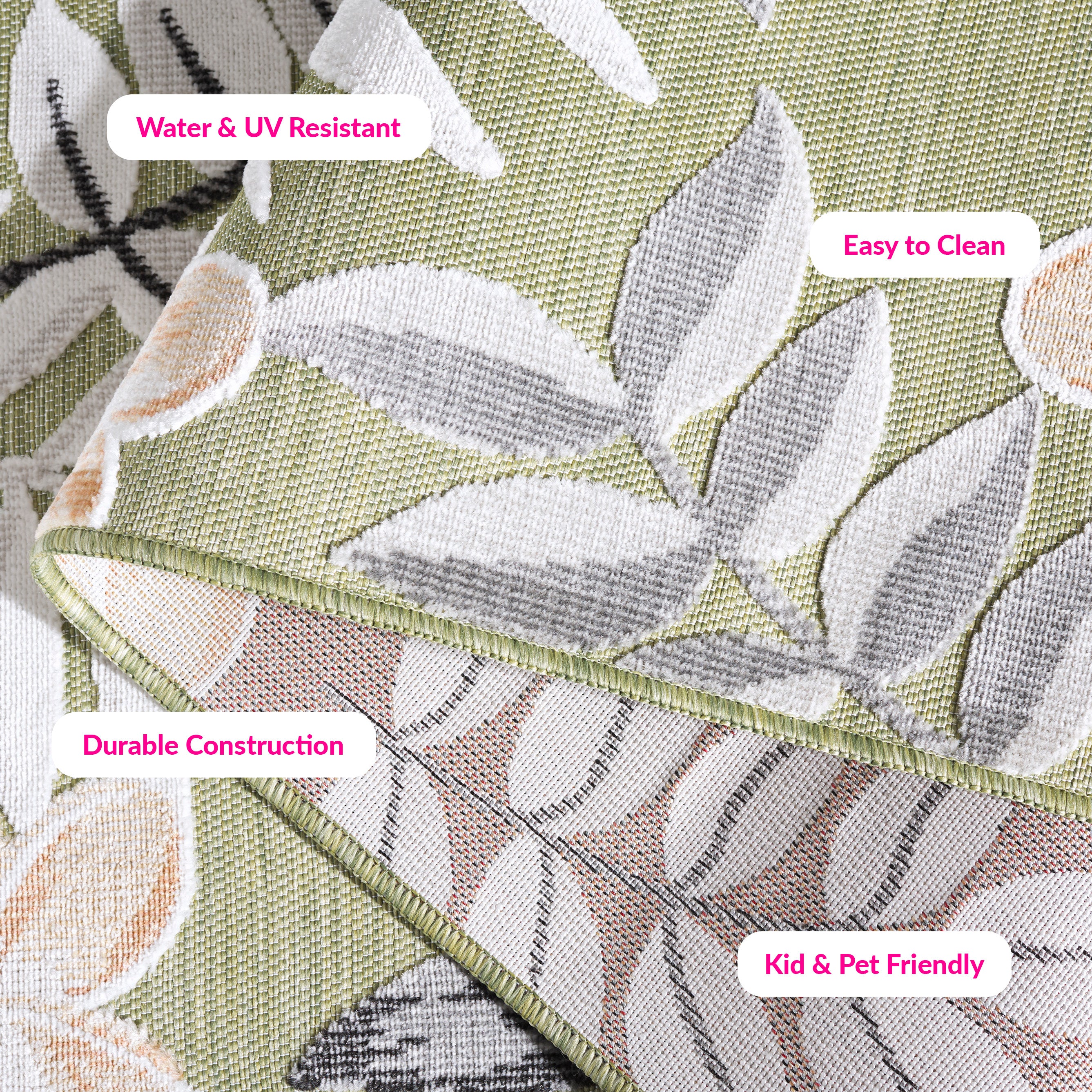 Safavieh Cabana 405 Rug, CBN405 - OLIVE / GREY