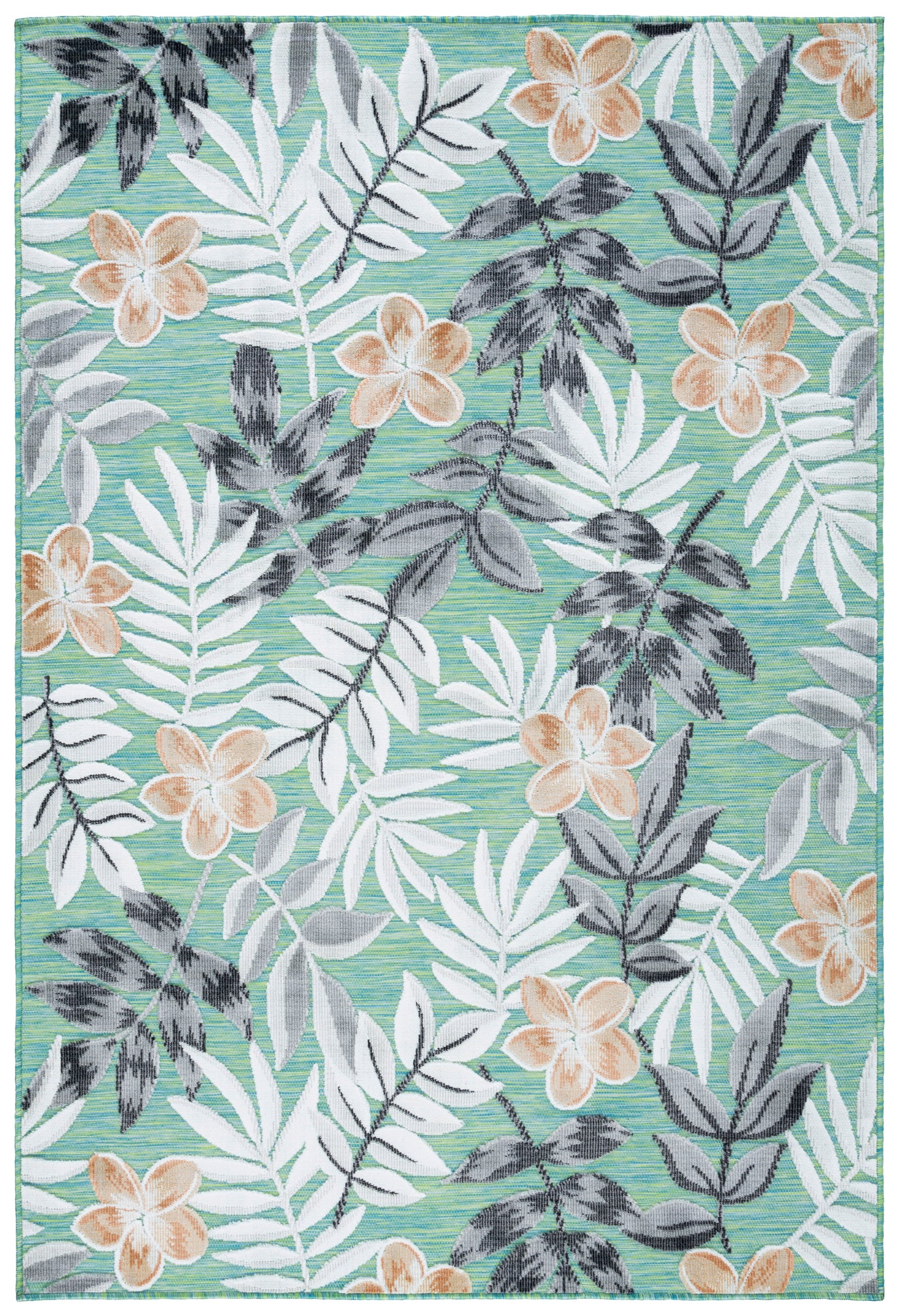 Safavieh Cabana 405 Rug, CBN405 - BLUE GREEN / GREY