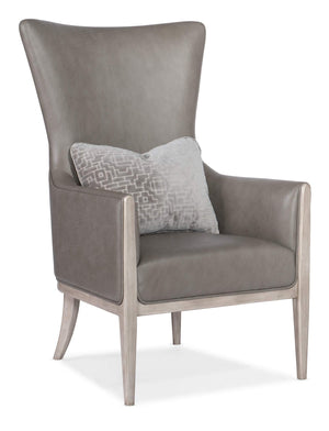 Hooker Furniture - Kyndall Club Chair with Accent Pillow - Grey - CC903-092