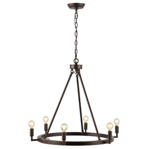 Safavieh Nevada 6Lt 26 Inch Chandelier, CHA4054