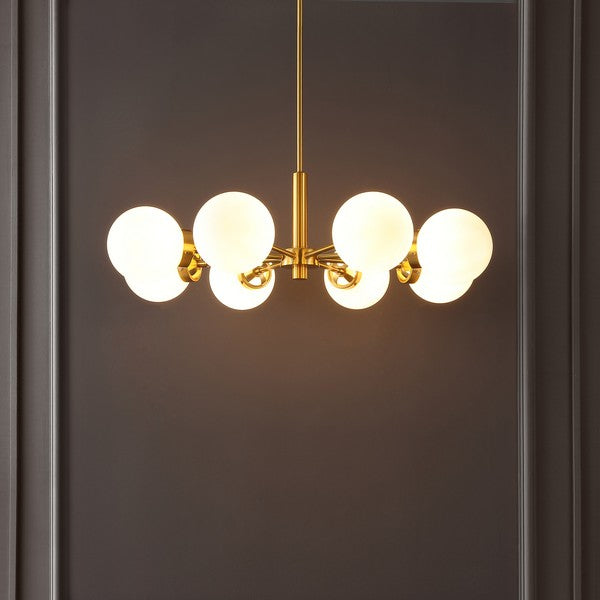 Safavieh Prosie, 8 Light, Chandelier, CHA4062 - Gold / White