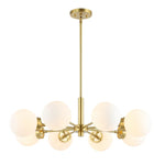 Safavieh Prosie, 8 Light, Chandelier, CHA4062 - Gold / White