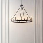 Safavieh Taelor 12 Lt 42 Inch Chandelier, CHA4066 - Matte Black / Gold