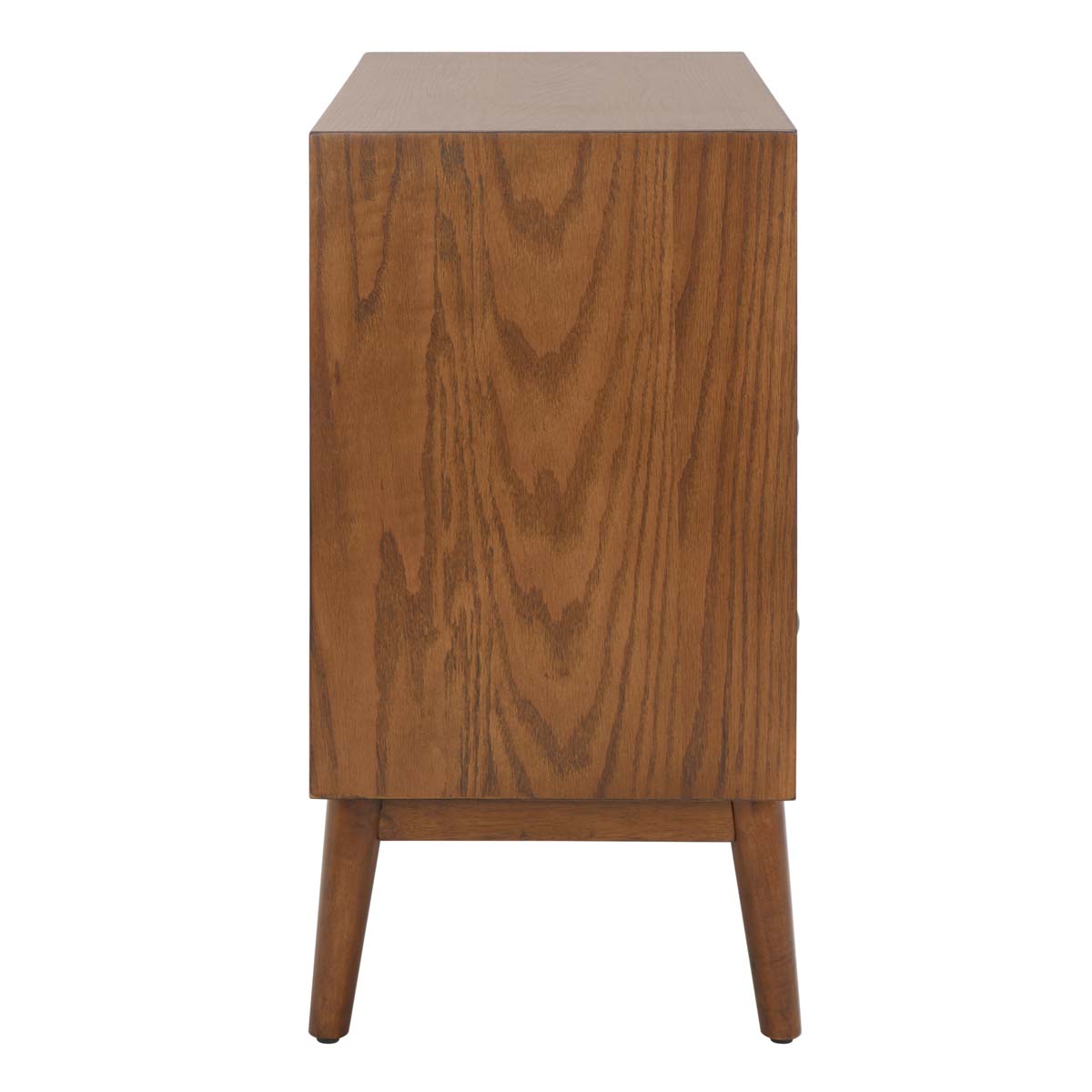 Safavieh Scully 2 Drawer 1 Shelf Chest W/ Usb, CHS6417 - Medium Oak / Gold