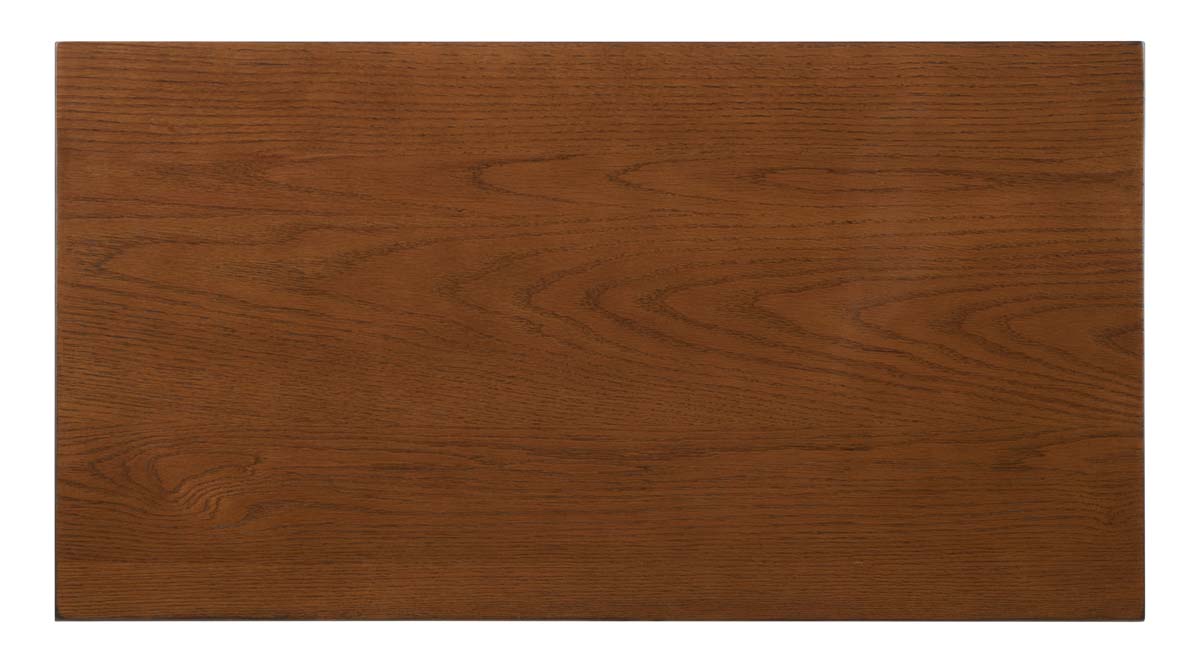 Safavieh Scully 2 Drawer 1 Shelf Chest W/ Usb, CHS6417 - Medium Oak / Gold