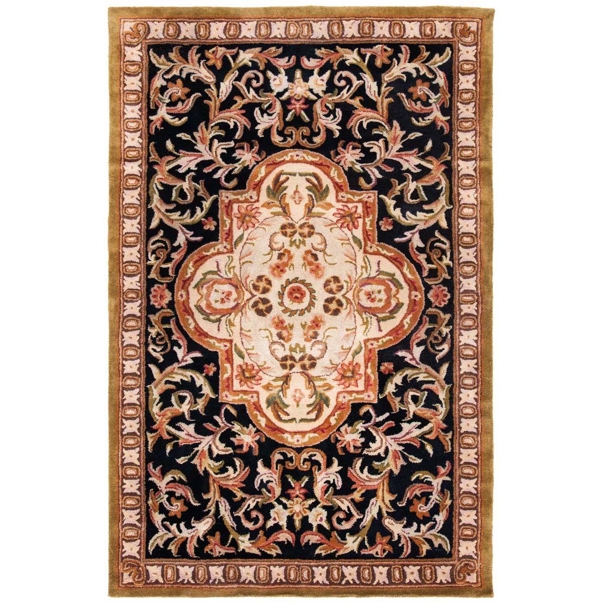 Safavieh Classic 220 Rug, CL220 - Black / Beige