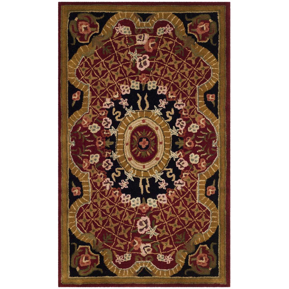 Safavieh Classic 304 Rug, CL304 - Burgundy / Black
