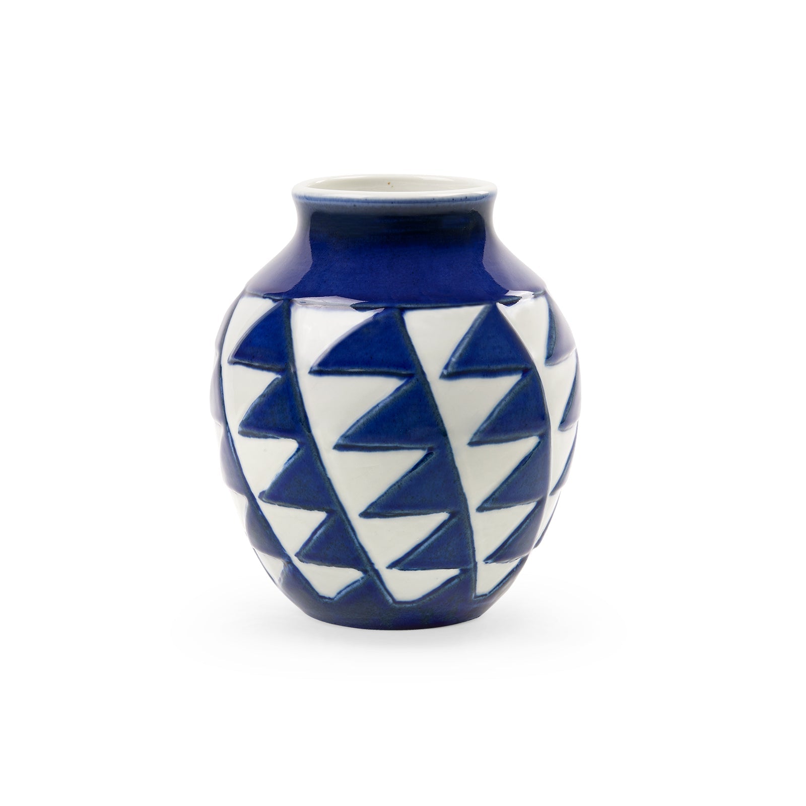 Villa & House - Columbina Vase - Blue & White - CMB-700-300