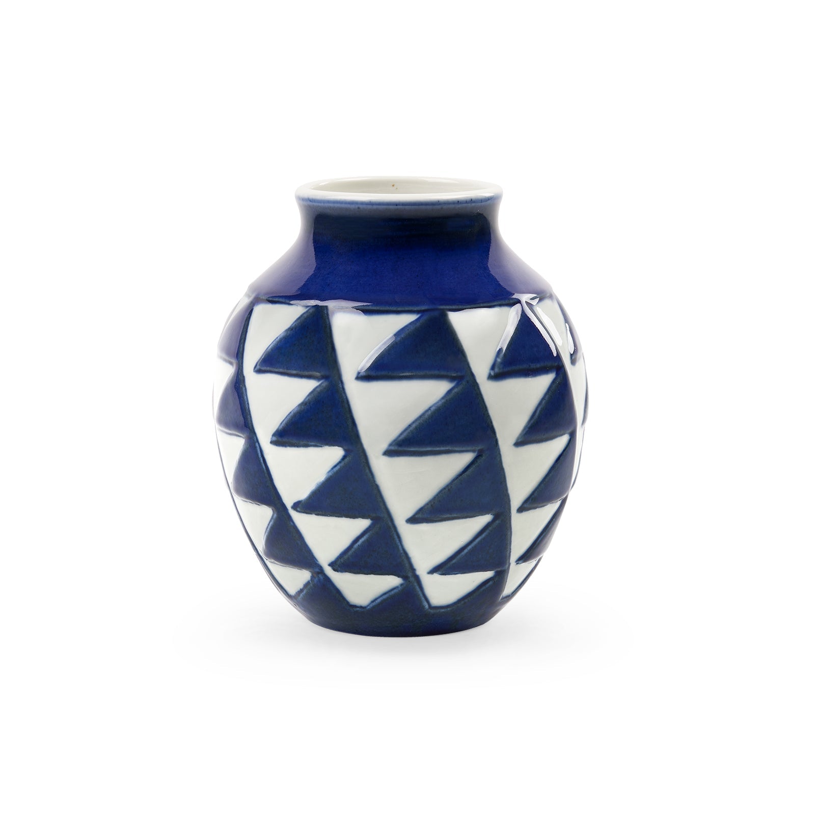 Villa & House - Columbina Vase - Blue & White - CMB-700-300
