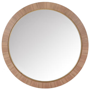 Safavieh Couture Paulson Round Wood Mirror, CMI4001