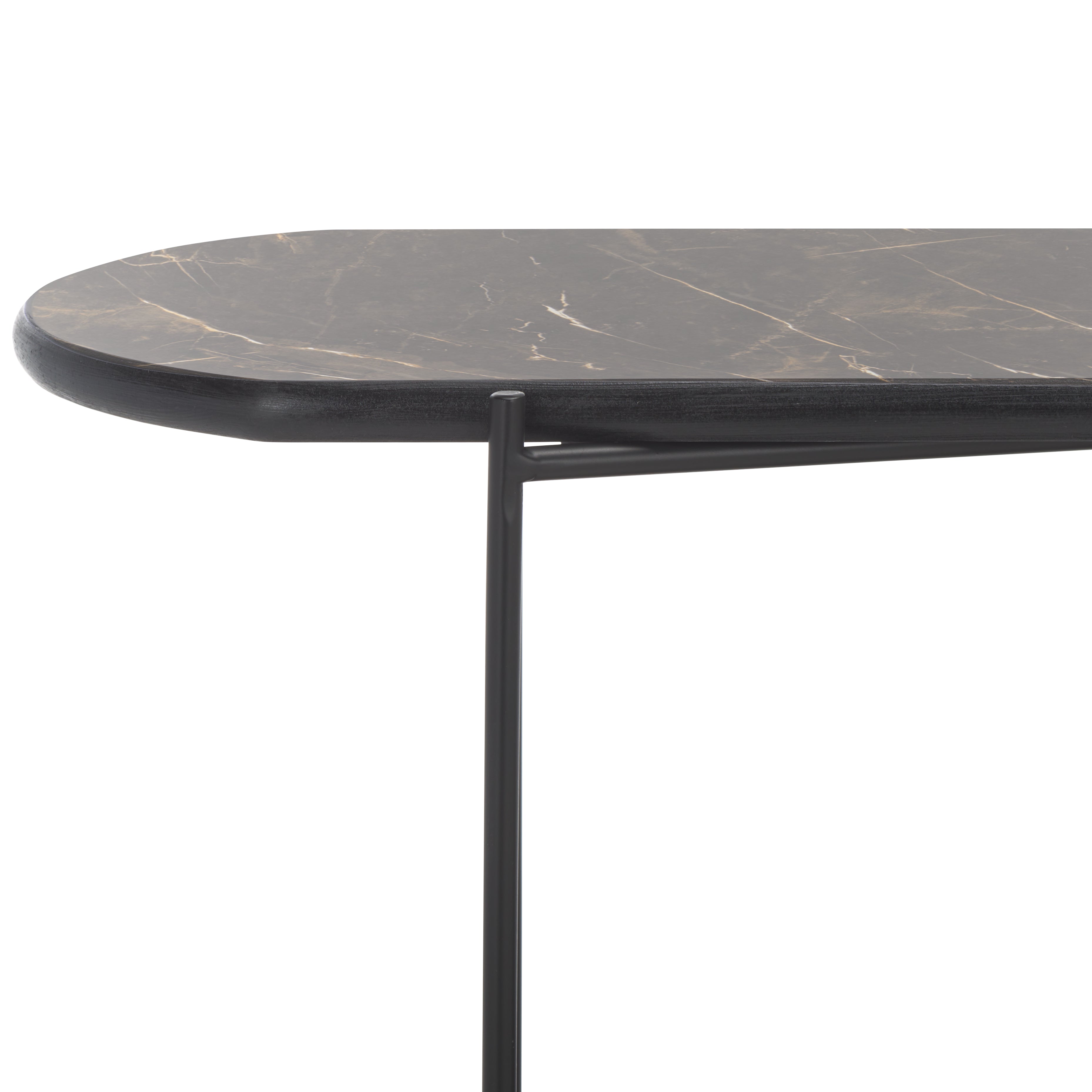 Safavieh Marlee Console Table, CNS4206 - Dark Sandstone / Black