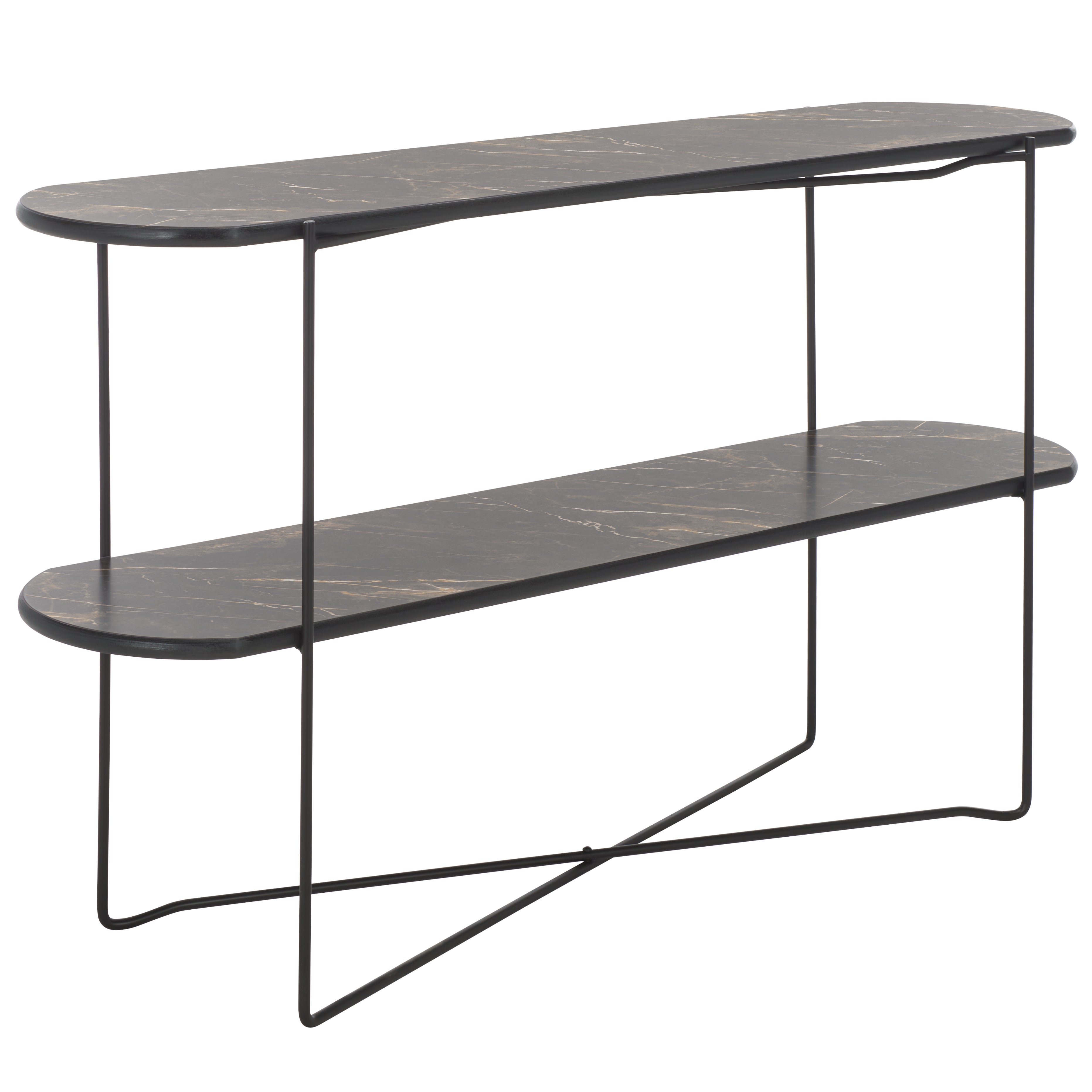 Safavieh Marlee Console Table, CNS4206 - Dark Sandstone / Black