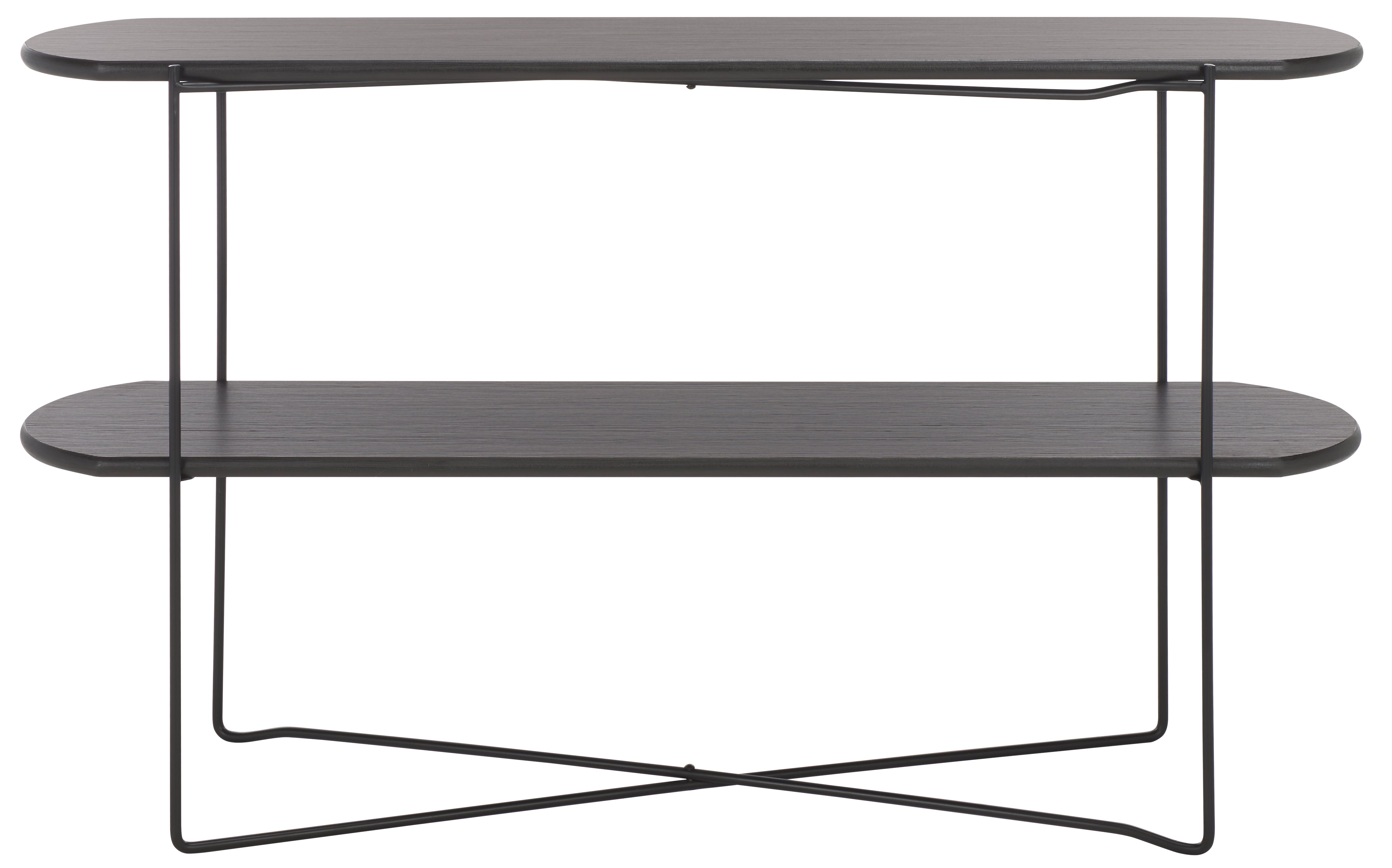 Safavieh Marlee Console Table, CNS4206 - Dark Grey Oak / Black