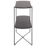 Safavieh Marlee Console Table, CNS4206 - Dark Grey Oak / Black