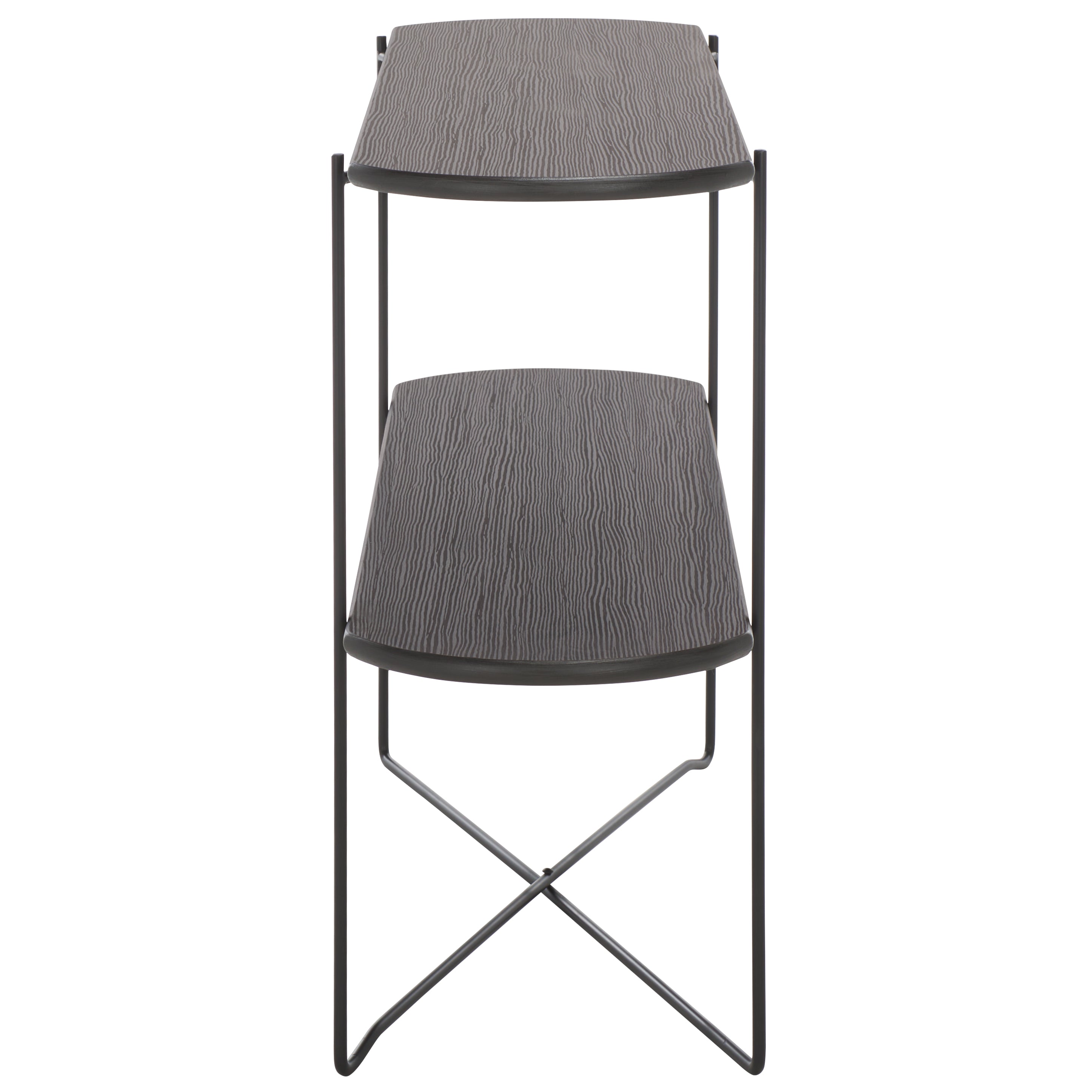 Safavieh Marlee Console Table, CNS4206 - Dark Grey Oak / Black