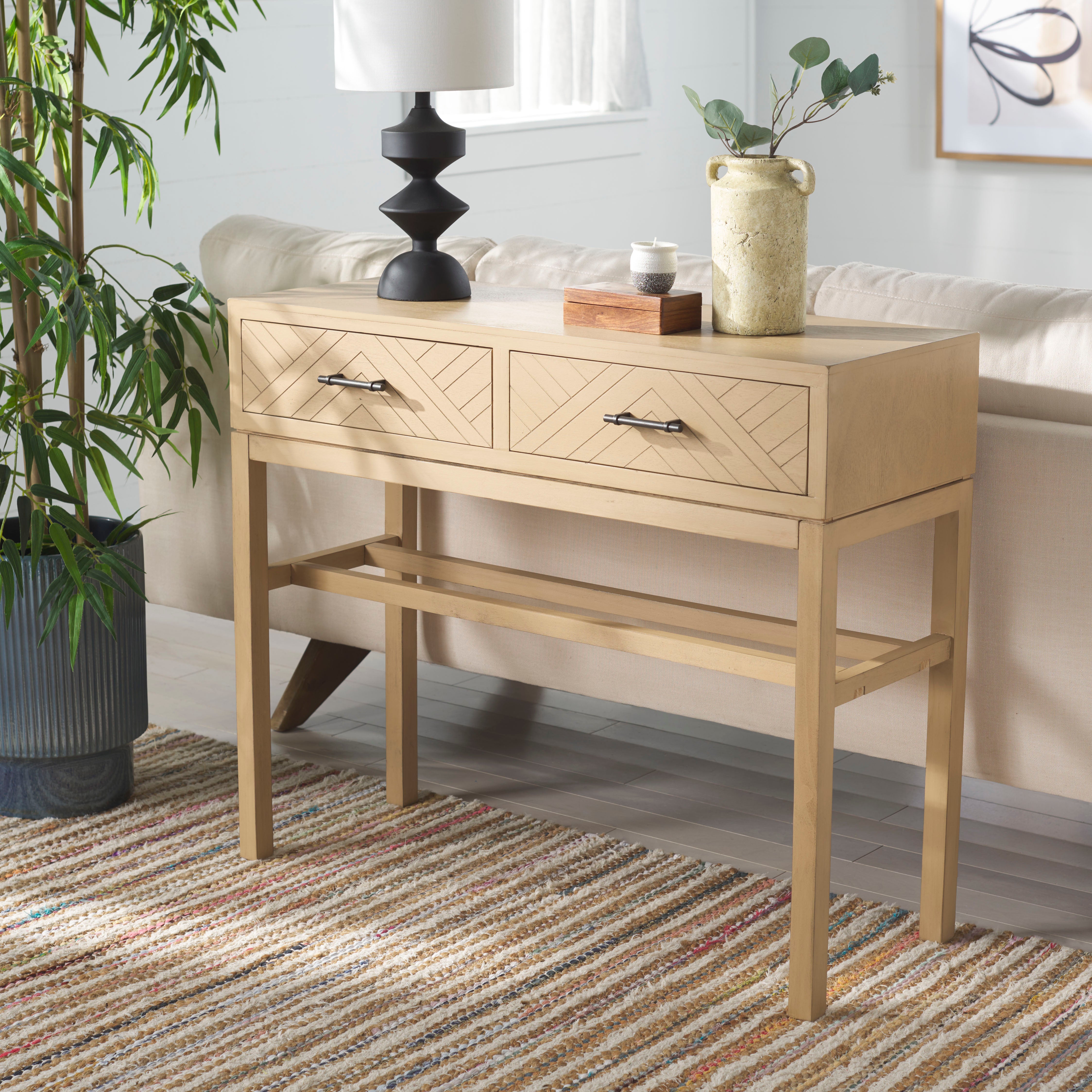 Safavieh Ajana 2 Drawer Console , CNS5709 - Camel