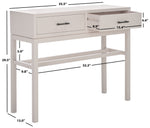 Safavieh Ajana 2 Drawer Console , CNS5709 - Summer Grey