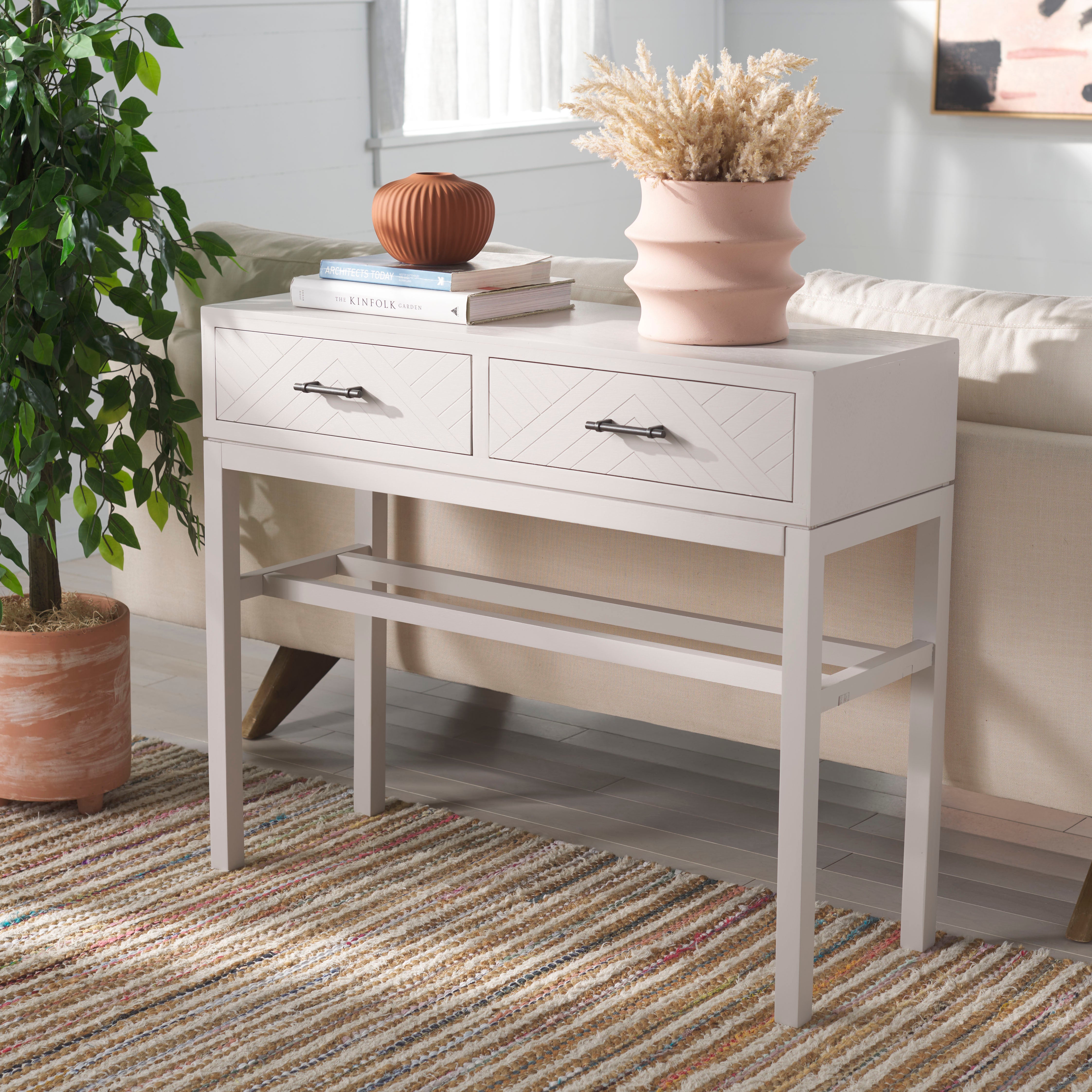 Safavieh Ajana 2 Drawer Console , CNS5709 - Summer Grey