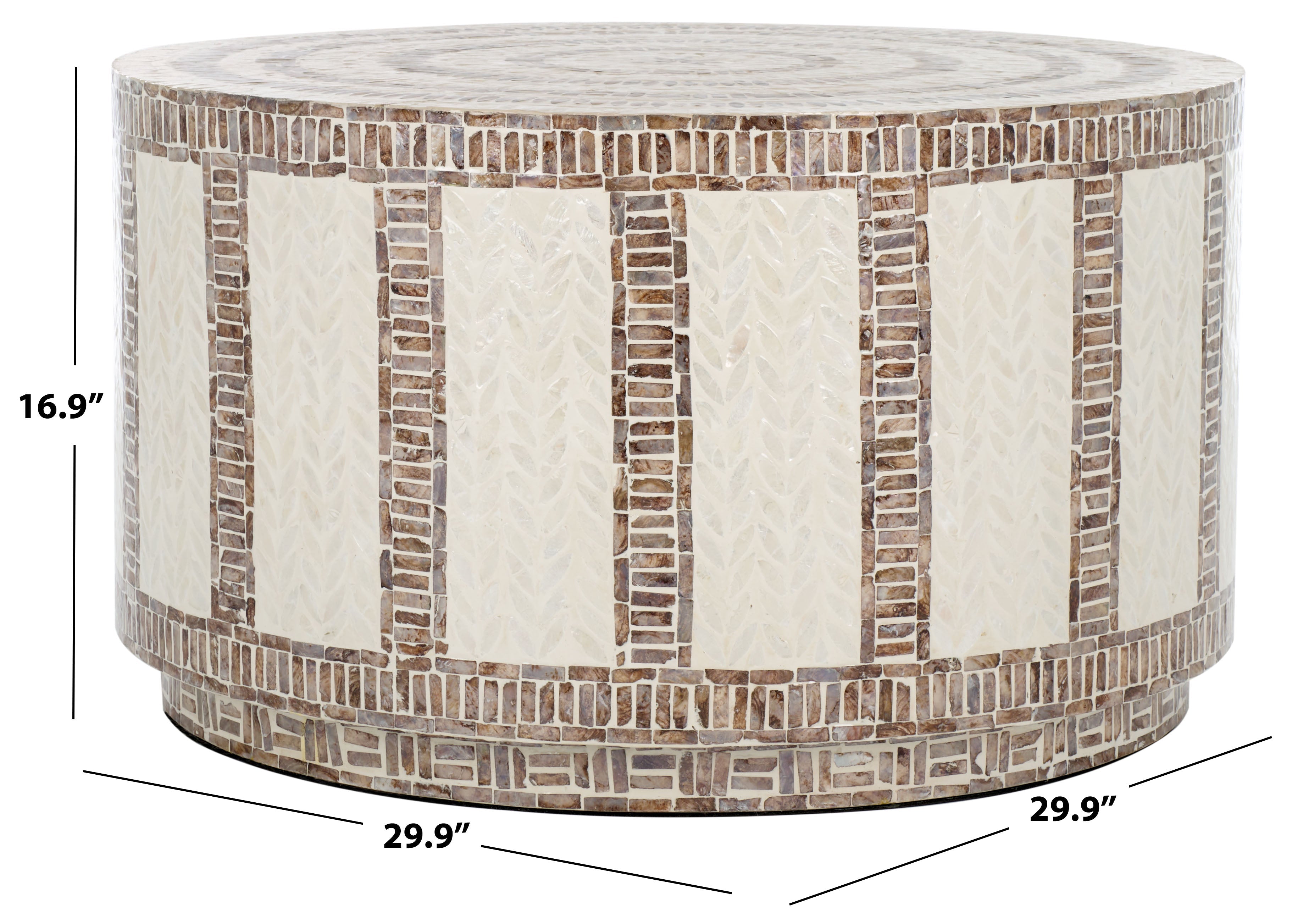 Safavieh Keary Coffee Table, COF1801 - White / Gold
