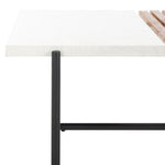 Safavieh Dallas Coffee Table, COF2501 - Brown / White Faux Marble 