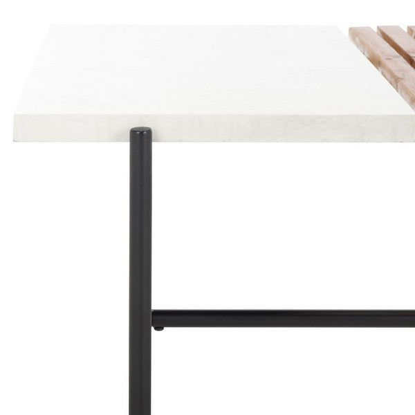 Safavieh Dallas Coffee Table, COF2501 - Brown / White Faux Marble 