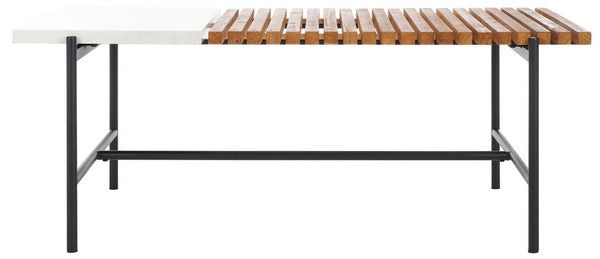 Safavieh Dallas Coffee Table, COF2501 - Brown / White Faux Marble 