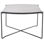 White Faux Marble / Black - White Faux Marble / Black