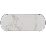 White Faux Paper Marble / Black - White Faux Paper Marble / Black