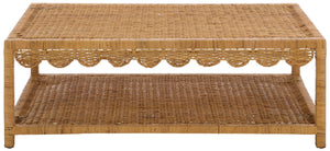Safavieh Manon Scallop Coffee Table With Shelf, COF6001