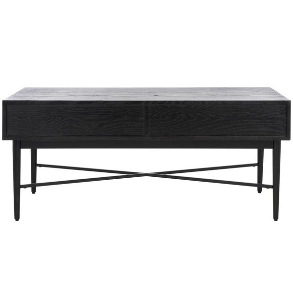 Safavieh Pierre 2 Drawer Coffee Table, COF6404 - Black