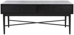 Safavieh Pierre 2 Drawer Coffee Table, COF6404 - Black