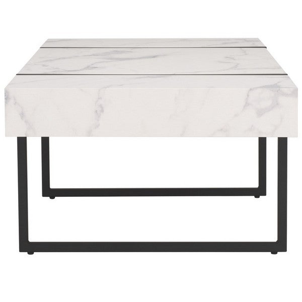 Safavieh Tristan Rectangular Modern Coffee Table, COF7000 - White / Black