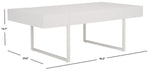 Safavieh Tristan Rectangular Modern Coffee Table, COF7000 - White