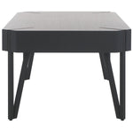 Safavieh Liann Rustic Midcentury Wood Top Coffee Table , COF7003 - Black Stripe/ Black