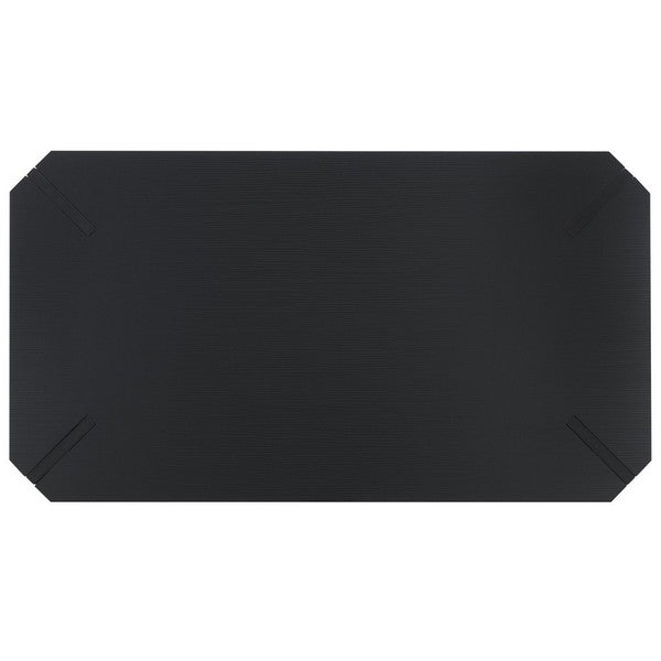 Safavieh Liann Rustic Midcentury Wood Top Coffee Table , COF7003 - Black Stripe/ Black