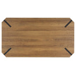 Safavieh Liann Rustic Midcentury Wood Top Coffee Table , COF7003 - Natural Brown / Black