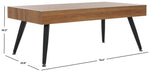 Safavieh Cedric Rectangular Midcentury Modern Coffee Table , COF7007 - Brown / Black