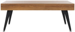 Safavieh Cedric Rectangular Midcentury Modern Coffee Table , COF7007 - Brown / Black