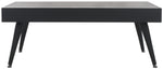 Safavieh Cedric Rectangular Midcentury Modern Coffee Table , COF7007 - Black Stripe / Black