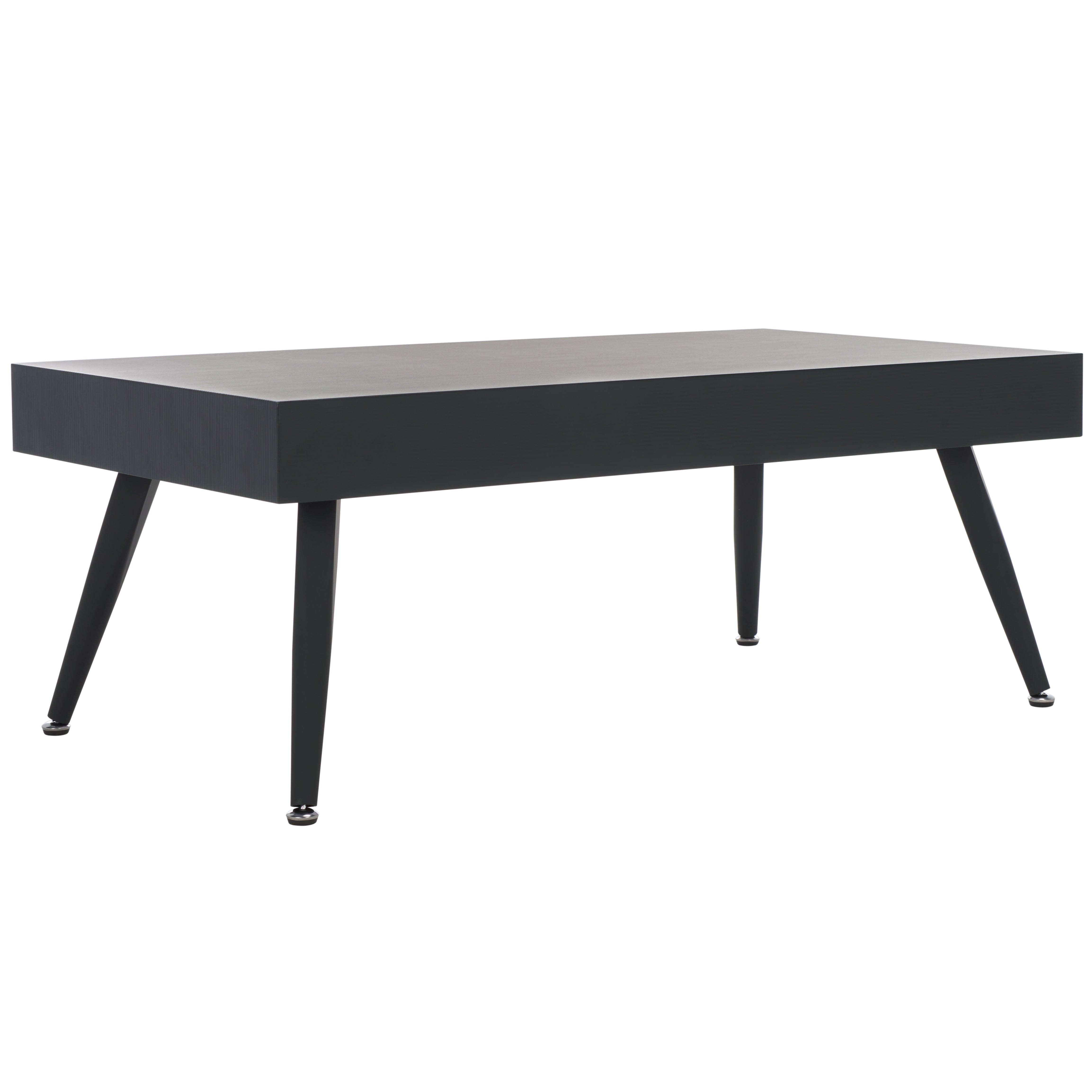 Safavieh Cedric Rectangular Midcentury Modern Coffee Table , COF7007 - Black Stripe / Black