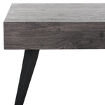 Safavieh Cedric Rectangular Midcentury Modern Coffee Table , COF7007 - Black Oak / Black